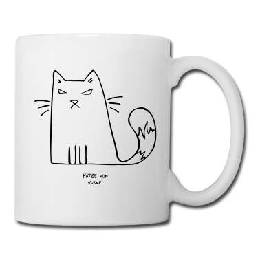 Katzen Tasse - Katze Nö Nein Nope Vorne Hinten