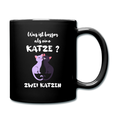 Katzen Tasse - Was ist besser als eine Katze - zwei Katzen