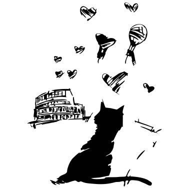 Motiv Die Katze Ugo in Rom - die Ugo Katze in Rom