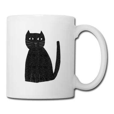 Katzen Tasse - schwarze Katze