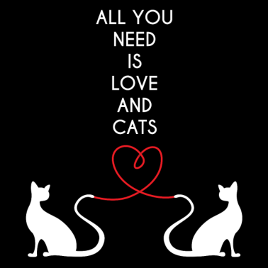 Motiv Katze - Liebe - Katzen - Ich liebe meine Katze