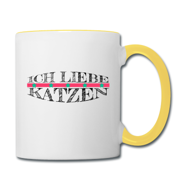 Katzen Tasse - katze - Ich liebe Katzen