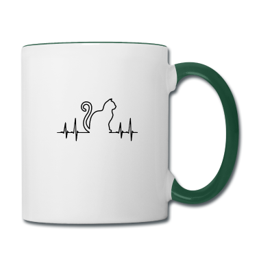 Katzen Tasse - Herzschlag Katze