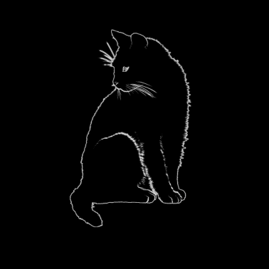 Motiv Katze Umriss