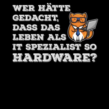 Motiv IT Spezialist Programmierer Informatiker Katze