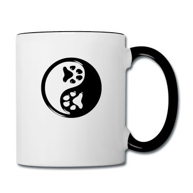 Katzen Tasse - Yin Yang Pfote Katze Hund