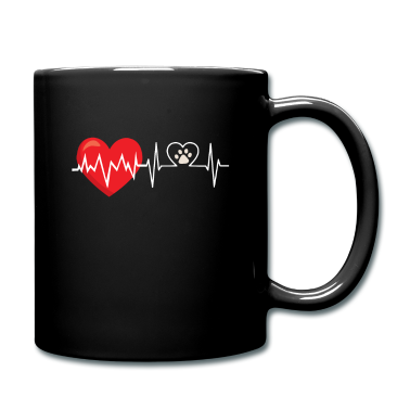 Katzen Tasse - Hund Katze Herzschlag | Pfote Katzenliebhaber Hund