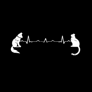 Motiv Süßes Hund & Katze Liebhaber Besitzer Geschenk