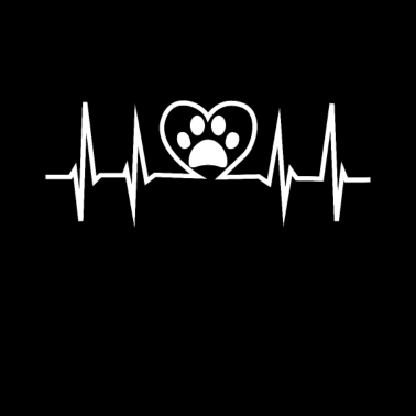 Motiv Hundepfote Herzschlag Hund Katz Herz Tier Haustier