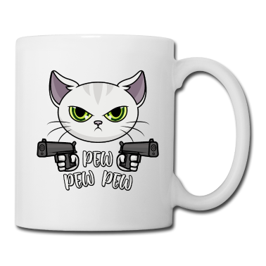 Katzen Tasse - Pew Pew Madafakas Pew Pew Pew Katze