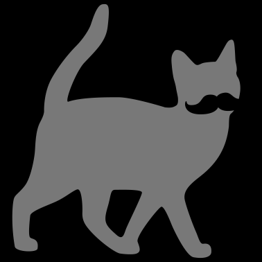 Motiv Moustache Katze