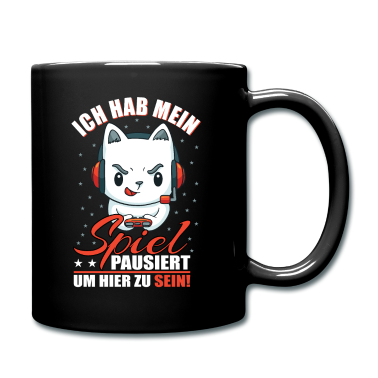 Katzen Tasse - Gaming Katze Gamer Geschenkidee Lustiger Spruch