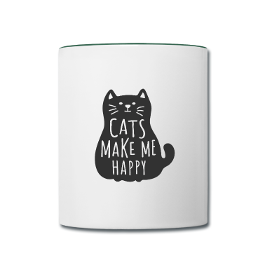 Katzen Tasse - Cats make me happy