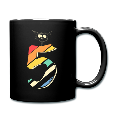 Katzen Tasse - 5. Geburtstag Lustige Katze Retro Geschenk