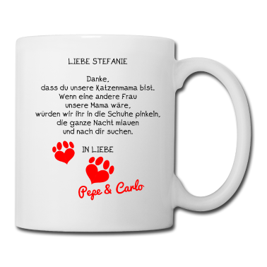 Katzen Tasse - Liebe Stefanie