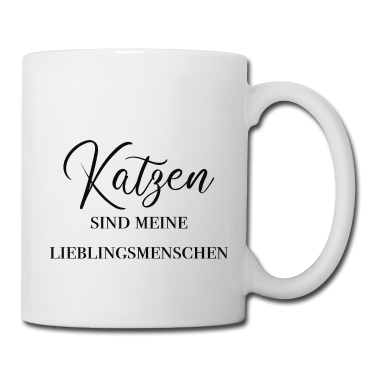 Katzen Tasse - Katzen sind meine Lieblingsmenschen