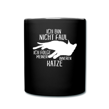 Katzen Tasse - Katzenliebhaber Faul? Folge innerer Katz Geschenk