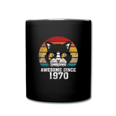 Katzen Tasse - Legendär seit 1970 Katze Katzenliebhaber Geschenk