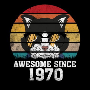 Motiv Legendär seit 1970 Katze Katzenliebhaber Geschenk