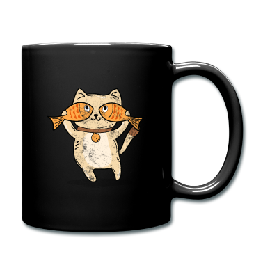 Katzen Tasse - katze perserkatze süß haustier geschenk fisch