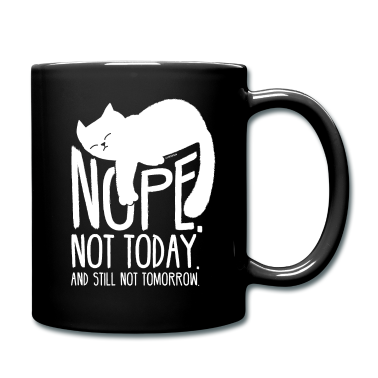 Katzen Tasse - Katze lustiger Spruch NOT TODAY Geschenkidee