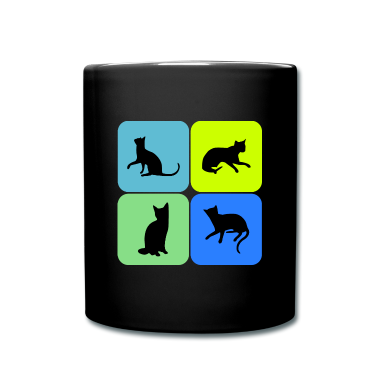 Katzen Tasse - Katze Katze Katze Katze Katze Katze, Geschenk