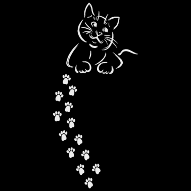 Motiv Katze Katze Katze Katze Katze Pfote Abdruck