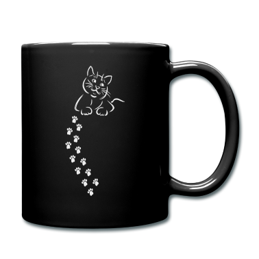 Katzen Tasse - Katze Katze Katze Katze Katze Pfote Abdruck