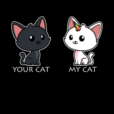 Motiv Deine Katze Meine Katze