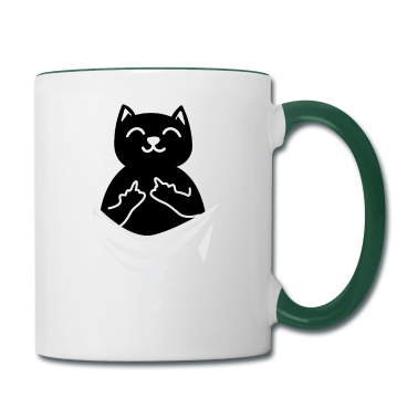 Katzen Tasse - Katze Katze in der Tasche