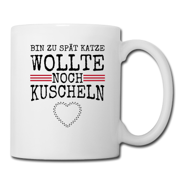 Katzen Tasse - katze - Katze wollte kuscheln