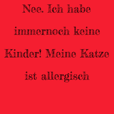 Motiv katze - Katze ist allergisch