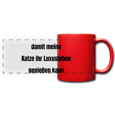 Katzen Tasse - katze - Luxusleben einer Katze