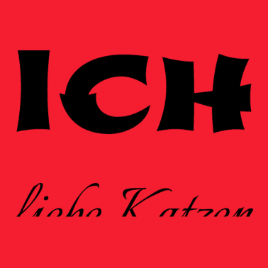 Motiv katze - Ich liebe Katzen