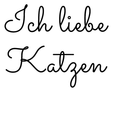Motiv katze - Ich liebe Katzen