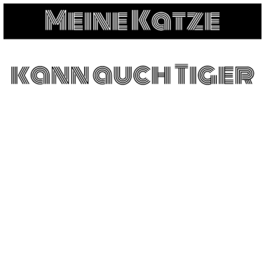 Motiv katze - meine Katze kann auch Tiger