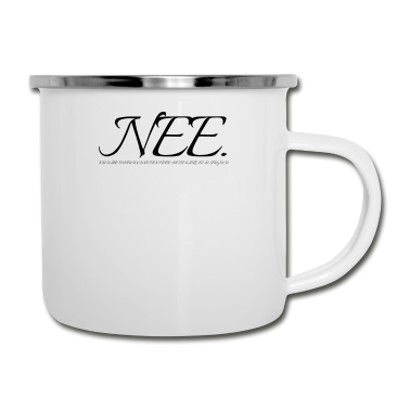 Katzen Emaille Tasse - katze - Katze ist allergisch