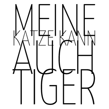 Motiv katze - meine Katze kann auch Tiger