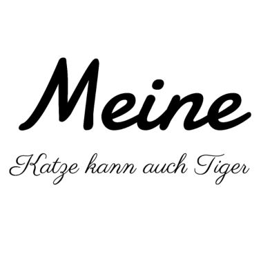 Motiv katze - meine Katze kann auch Tiger