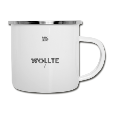 Katzen Emaille Tasse - katze - Katze wollte kuscheln