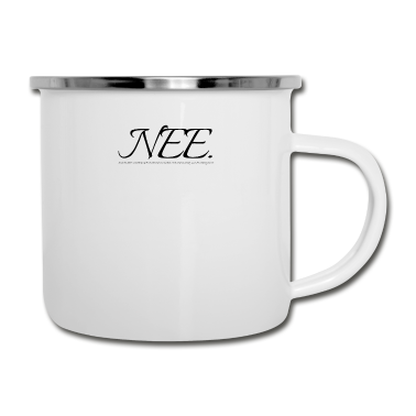 Katzen Emaille Tasse - katze - Katze ist allergisch