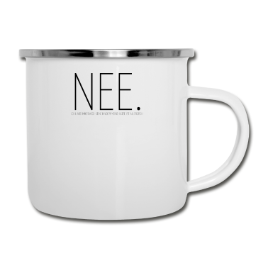 Katzen Emaille Tasse - katze - Katze ist allergisch