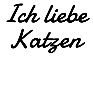 Motiv katze - Ich liebe Katzen
