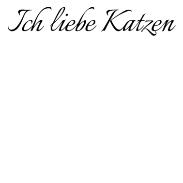 Motiv katze - Ich liebe Katzen