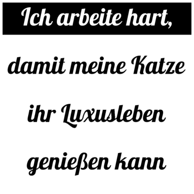 Motiv katze - Luxusleben einer Katze