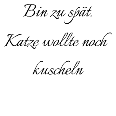 Motiv katze - Katze wollte kuscheln