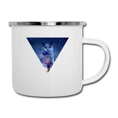 Katzen Emaille Tasse - KATZE KATZE KATZE HAUSTIER