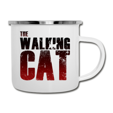 Katzen Emaille Tasse - Katze | Katze