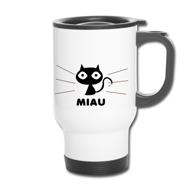Katzen Thermobecher - Katze - MIAU
