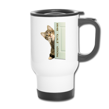 Katzen Thermobecher - Katze allein Zuhause